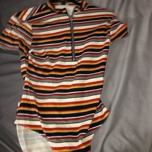 Striped bodysuit.